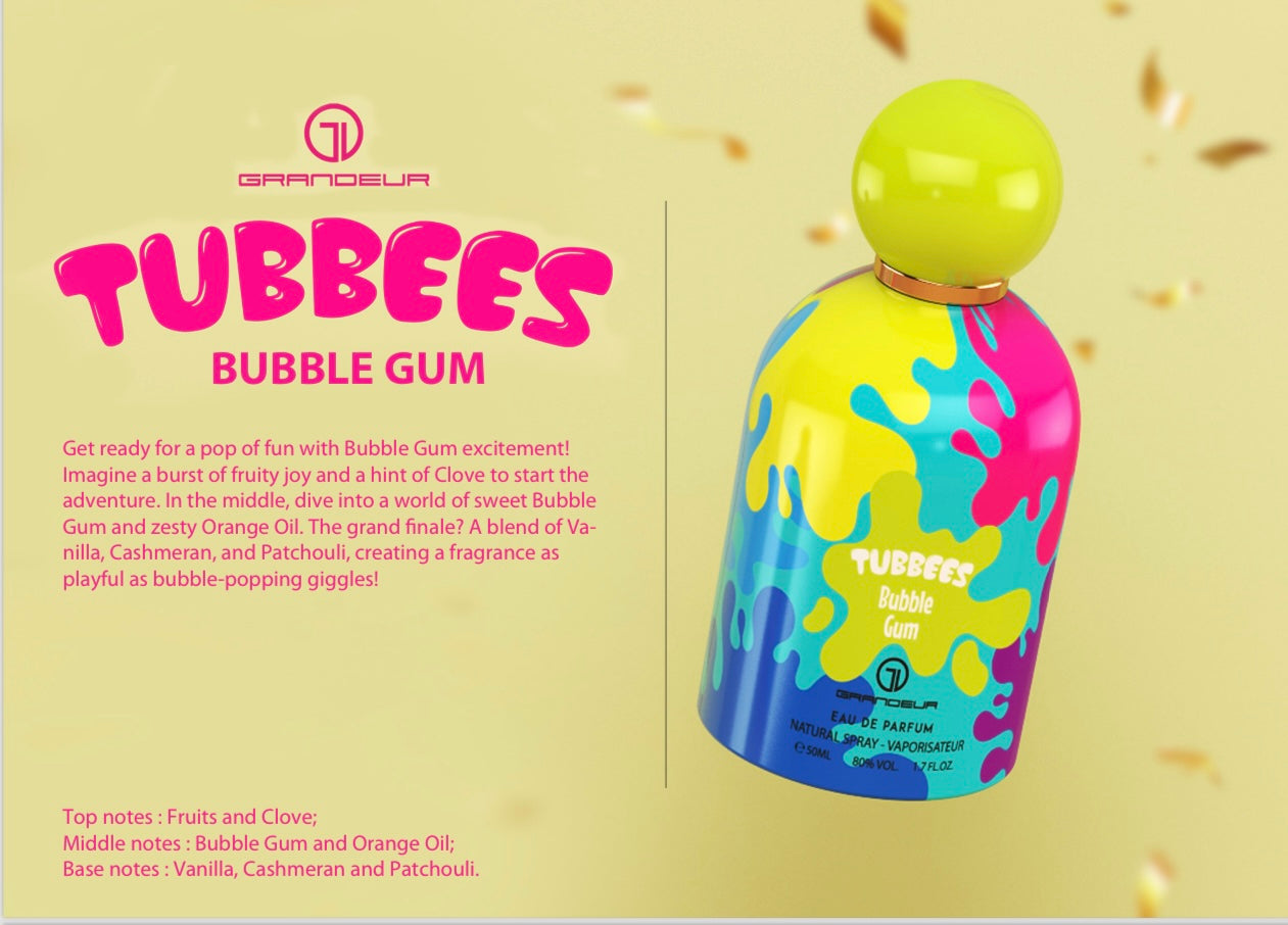 Tubbees bubble gum for kids